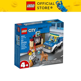 LEGO CITY 60241 Biệt Đội Cảnh Khuyển ( 67 Chi tiết) Bộ gạch đồ chơi lắp ráp cảnh sát cho trẻ em