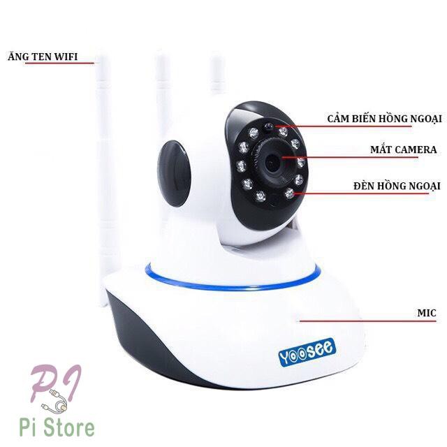 [Chuẩn 3 râu, thế hệ mới] Camera IP Wifi Yoosee 3 Râu HD720P 11 đèn hồng ngoại đàm thoại 2 chiều | BigBuy360 - bigbuy360.vn