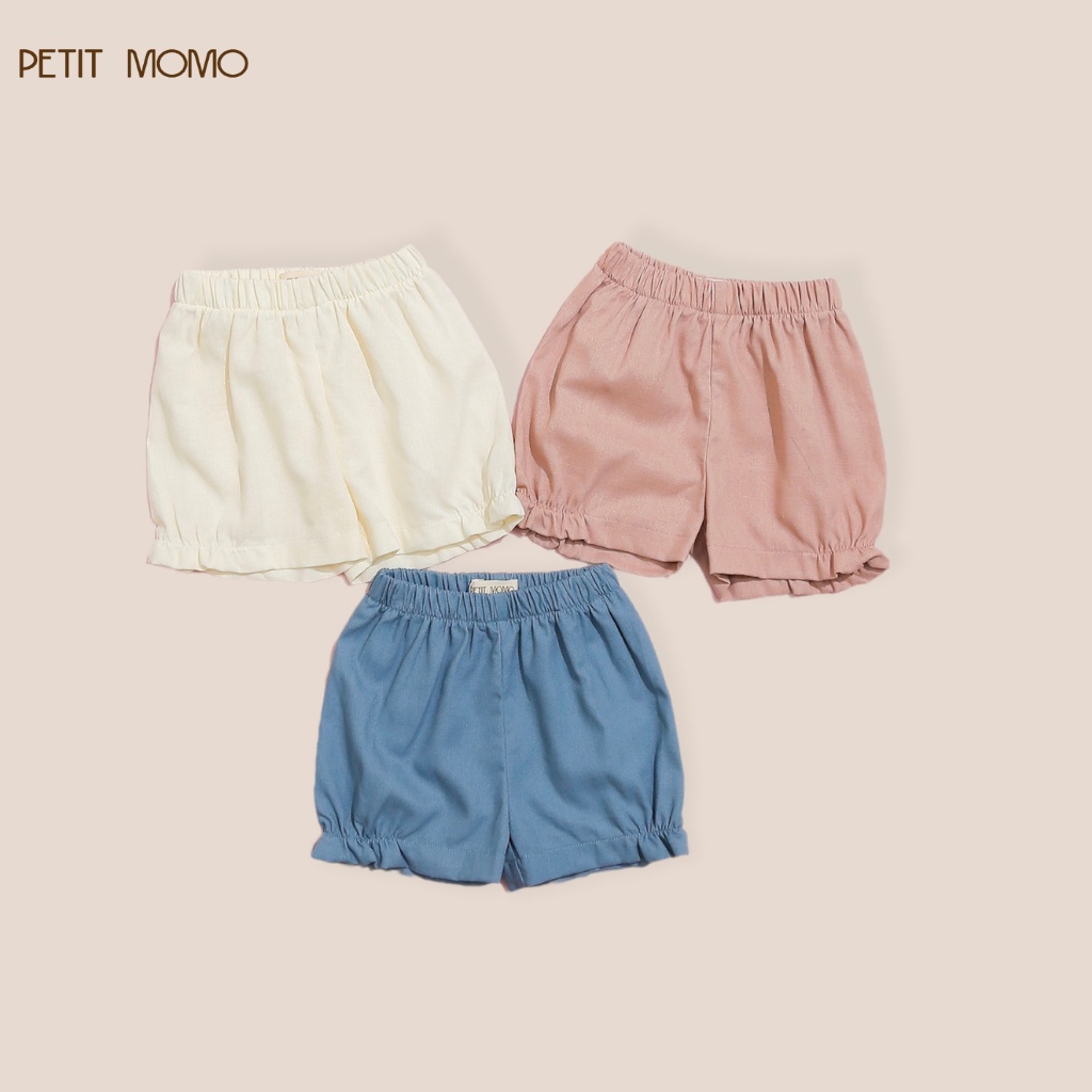 Quần Giả Váy Cho Bé Gái Mặc Mùa Hè (11kg - 25kg) PETITMOMO Vải Linen Bột Mềm Mịn Thoáng Mát H147