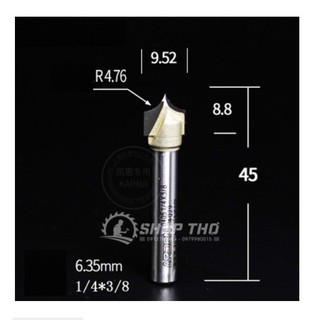 Mũi phay Arden 0405  đánh chỉ góc nhọn