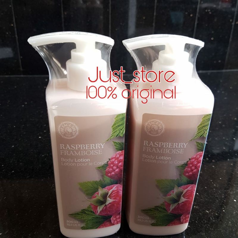 (hàng Mới Về) Sữa Dưỡng Thể The Face Shop Raspberry Dung Tích 300ml