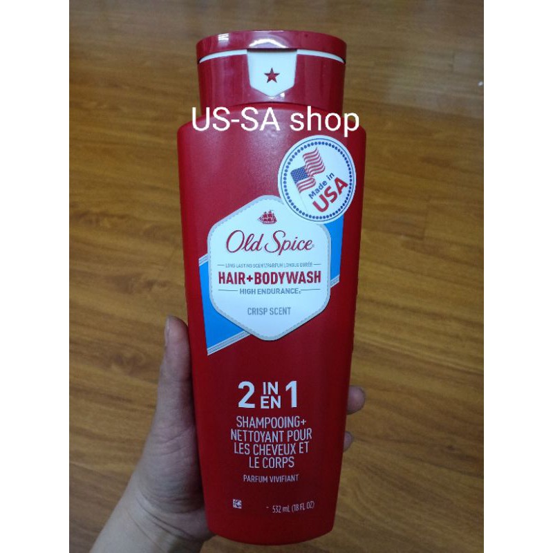 Sữa tắm OldSpice Hair+Bodywash 2in1 532ml