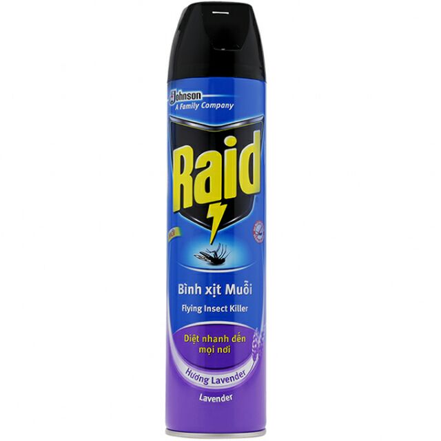 BÌNH XỊT MUỖI RAID LAVENDER 600ml