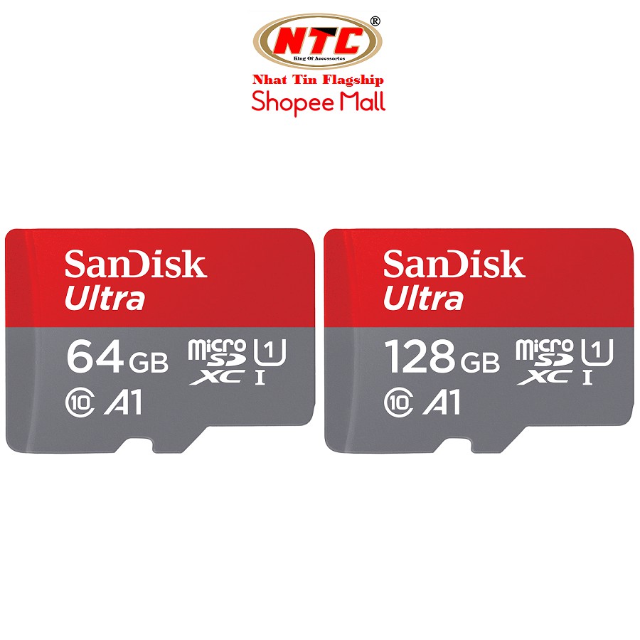 Thẻ nhớ MicroSDXC SanDisk Ultra A1 64GB / 128GB Class 10 U1 100MB/s - Không Box (Đỏ)