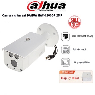 Camera HDCVI Dahua HAC-HFW1200DP 2MP Thân trụ , hồng ngoài 80m, ảnh full HD Hàng chính hãng - Bảo hành 24 tháng
