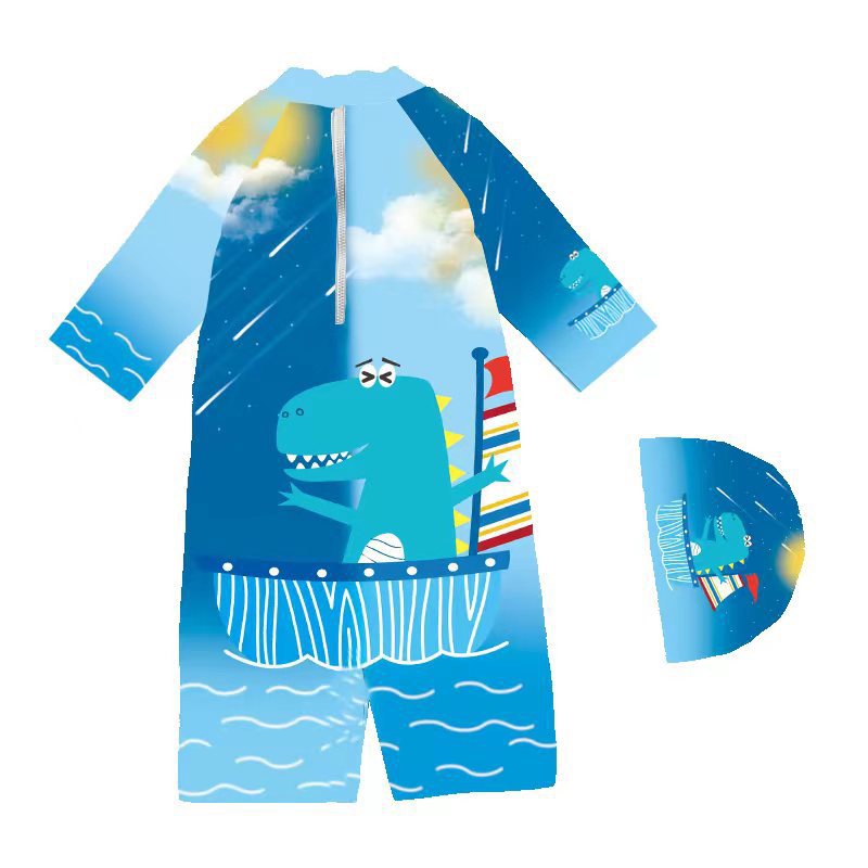 Bộ Đồ Bơi Dài Tay Chống Nắng In Hình Kỳ Lân One Piece Cho Bé Trai Và Gái AKKU