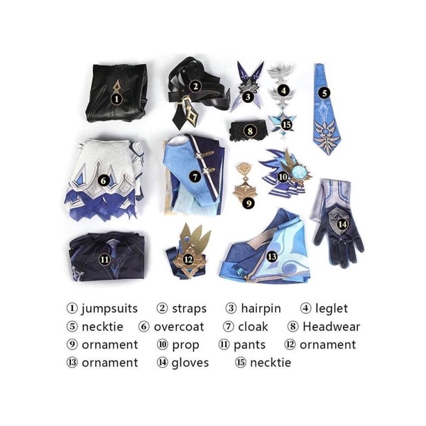 Bộ Cosplay nhân vật Eula Genshin Impact | BigBuy360 - bigbuy360.vn