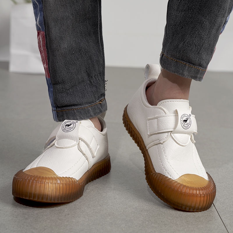 Giày Da Bít Mũi Phong Cách Hàn Quốc Dễ Thương Dành Cho Các Bé