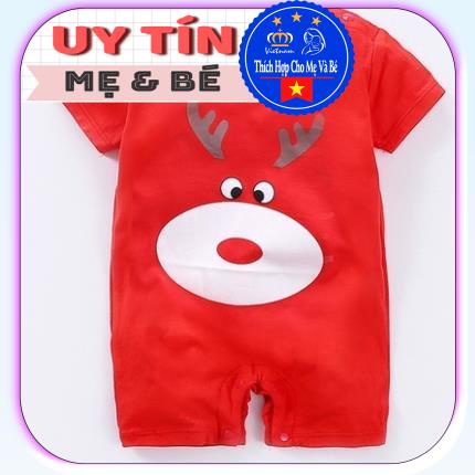BodySuit giáng sinh noel cho bé, áo liền thân dễ thương dài tay ngắn tay cho bé gái và bé trai, cotton 100%, Aiueo Nhật.