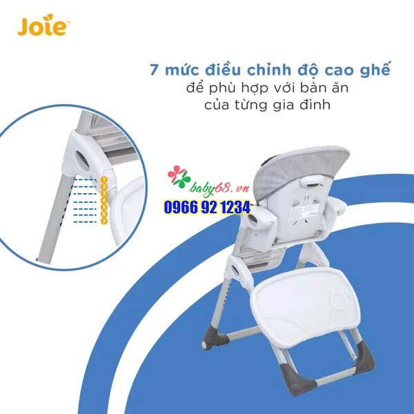 Ghế ăn dặm trẻ em Joie Mimzy 2in1 Leo Logan Wild Island What Time Is It