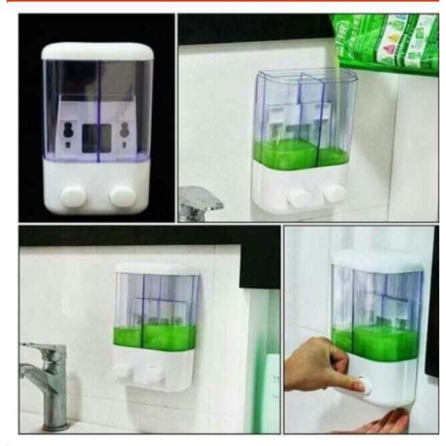 Nhả dầu gội, sữa tắm 2 ngăn