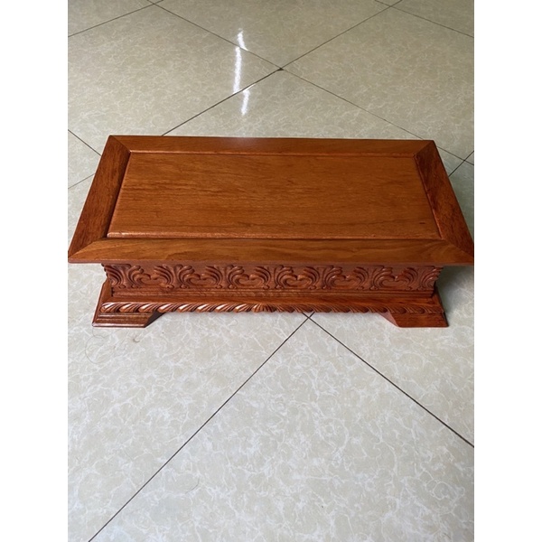 Đế chữ nhật hoa lá tây dài 50x23 cao 14cm