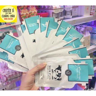 Mặt nạ giấy dưỡng trắng da Beauty Buffet Scentio Milk Plus Whitening Q10 Facial Mask