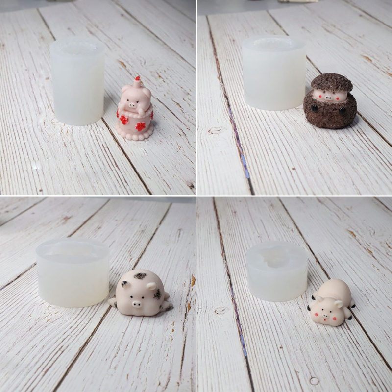 YOI 3D Dudu Pig Silicone Mold Keychain Resin Epoxy Craft Polymer Clay Craft DIY