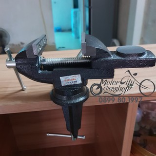 Ê tô kẹp bàn 50mm chính hãng Asaki AK-6276 mâm xoay điều chỉnh 360 độ