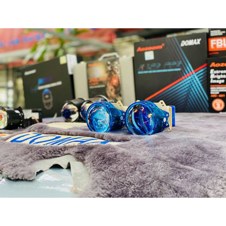 Bộ 2 Bi LED Aozoom X LED DOMAX PRO tăng sáng cho đèn xe ô tô, xe hơi, bảo hành chính hãng 36 tháng