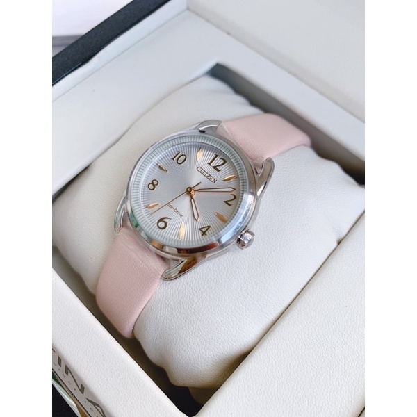 Đồng hồ nữ Citizen Eco-Drive Women's Arabic Numerals Blush Leather FE