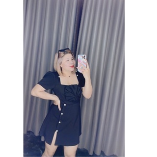 Đầm tk hoa xẻ đùi Bigsize 60-90kg
