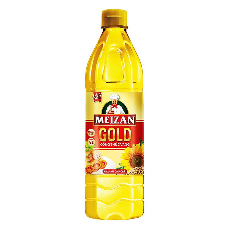 Dầu ăn cao cấp Meizan Gold chai 1l, lựa chọn hoàn hảo cho món ăn ngon và sức khỏe của cả gia đình