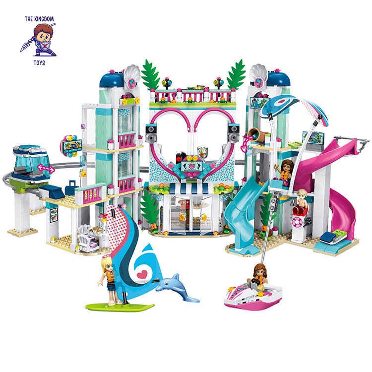 Đồ Chơi Lắp Ráp Mô Hình Công Viên Nước Trái Tim Stephanie Andrea Olivia Mason Đồ Chơi Bé Gái 3018