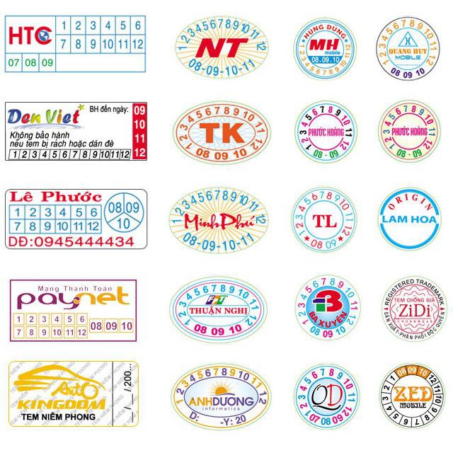 In tem vỡ - Tem bảo hành - Miễn Phí thiết kế