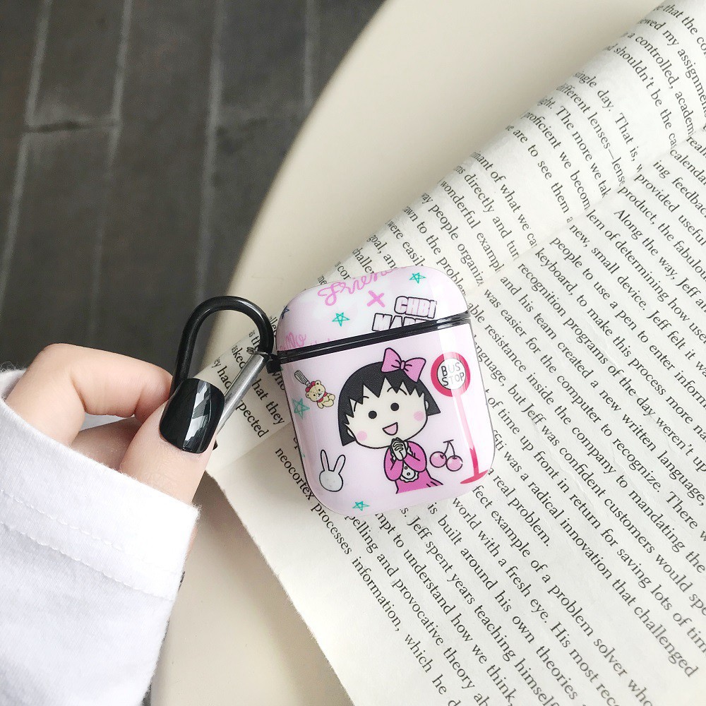 Vỏ bảo vệ hộp đựng tai nghe hình Doraemon cho Airpods 1 / 2