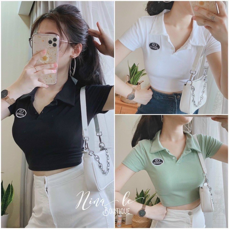 áo crop polo 10197
