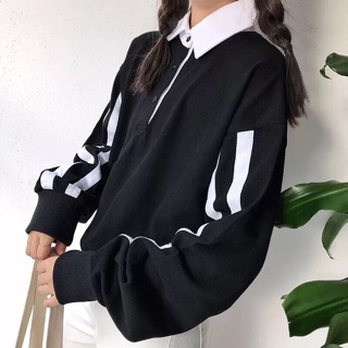 🐾CropTop Cổ Petter Chạy Sọc