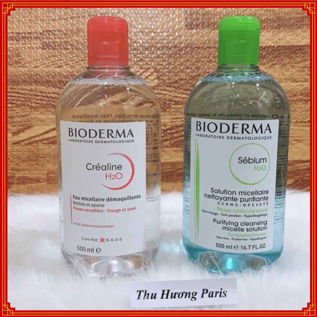 Nước Tẩy Trang Bioderma Créaline H2O 500ml ⚡ FREESHIP ⚡Bản Mới Nhất Biodema
