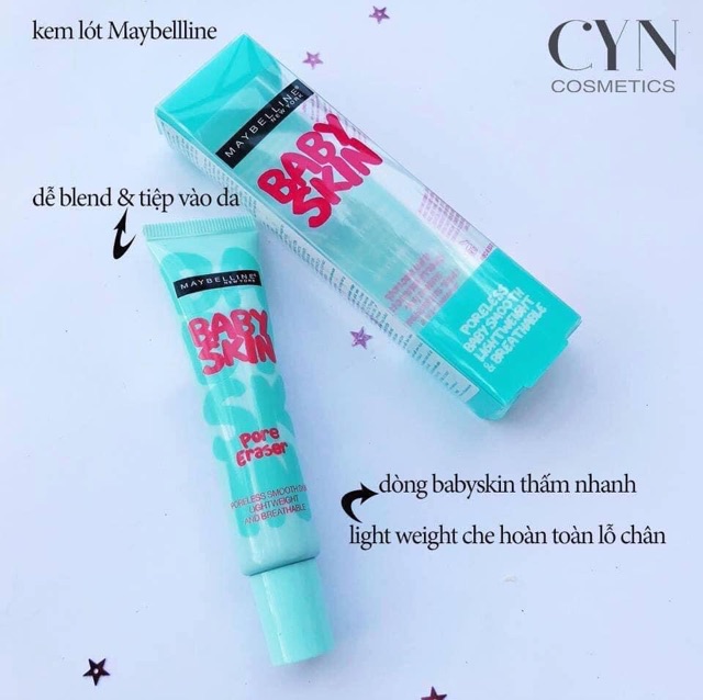 KEM LÓT MAYBELINE BABY SKIN DẠNG GEL