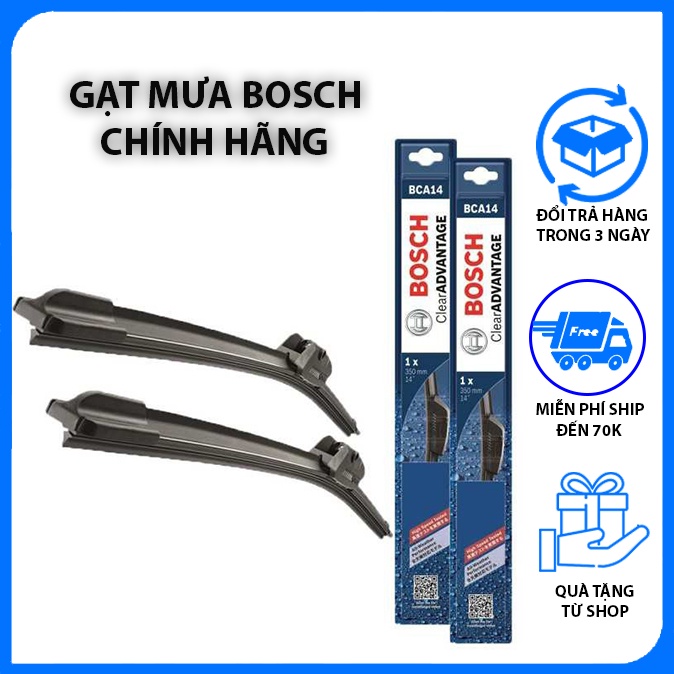 Gạt Mưa Ô Tô – Gạt Mưa Bosch Chính Hãng, Không Xương, Cao Su Hoàn Toàn Tự Nhiên