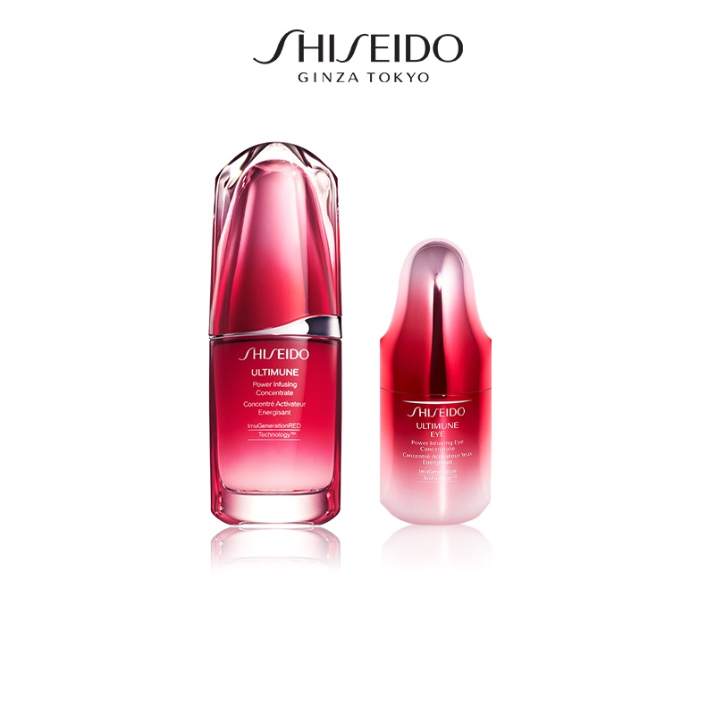 Bộ đôi Tinh chất dưỡng da Shiseido Ultimune Concentrate 30ml &amp; Shiseido Ultimune Power Infusing Eye Concentrate 15ml