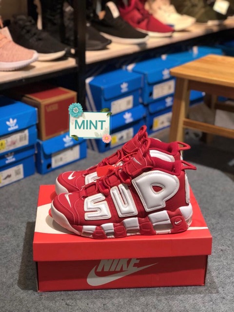 [FreeShip] [Xả Giá Sốc]. ( SALE SỐC - Video ) Giày Sneaker Uptempo Supreme Red uy tín : [ NEW ]