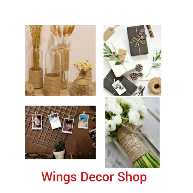 Dây thừng dây gai quấn trang trí