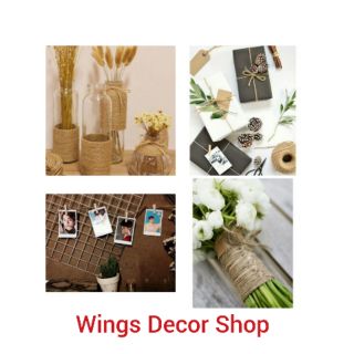 Dây thừng dây gai quấn trang trí