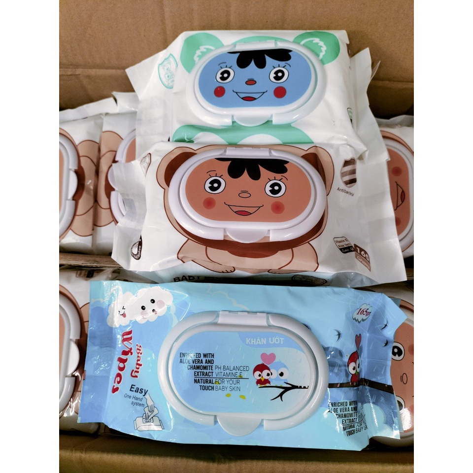 Khăn Ướt Dr.Hiếu An Toàn Cho Bé Không Mùi Gói To ( 165gr Khăn 165 Tờ ) Nặng 650g - Khăn Giấy Ướt Cao Cấp
