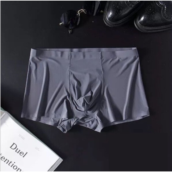 Hộp 4 sịp đùi thun lạnh, sịp boxer su đúc co giãn tốt, chất mát mặc cực kì thoải mái.