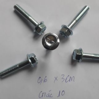 Ốc ren 6mm × 30mm zin giác 10