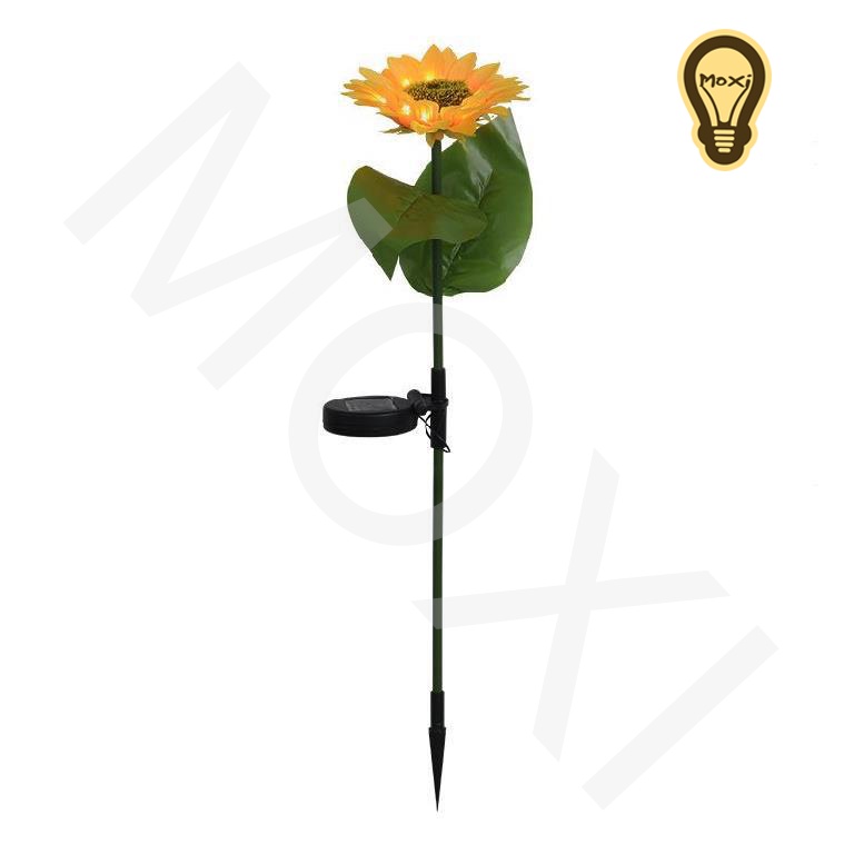 【LOẠI 1】Đèn LED Năng Lượng Mặt Trời Chống Thấm Nước Hình Hoa Hướng Dương Dùng Trang Trí decor Sân Vườn , ban công MOXI.