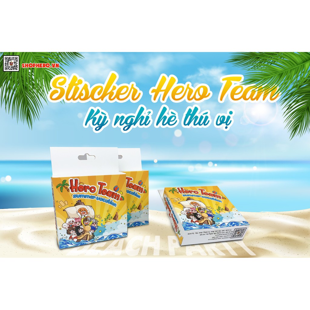 Sticker Hero Team Summer Vacation
