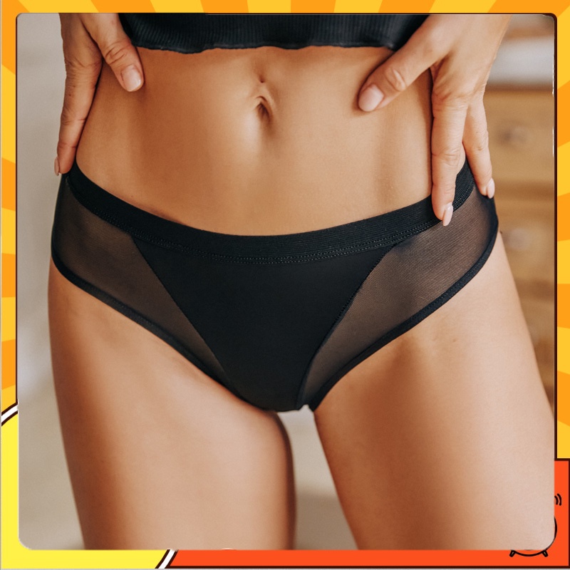 Quần lót CUTEBYTE phối lưới thoáng khí size M-XL thời trang quyến rũ 2023 dành cho nữ