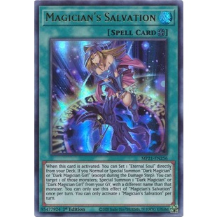 Thẻ bài Yugioh - TCG - Magician's Salvation / MP21-EN256'