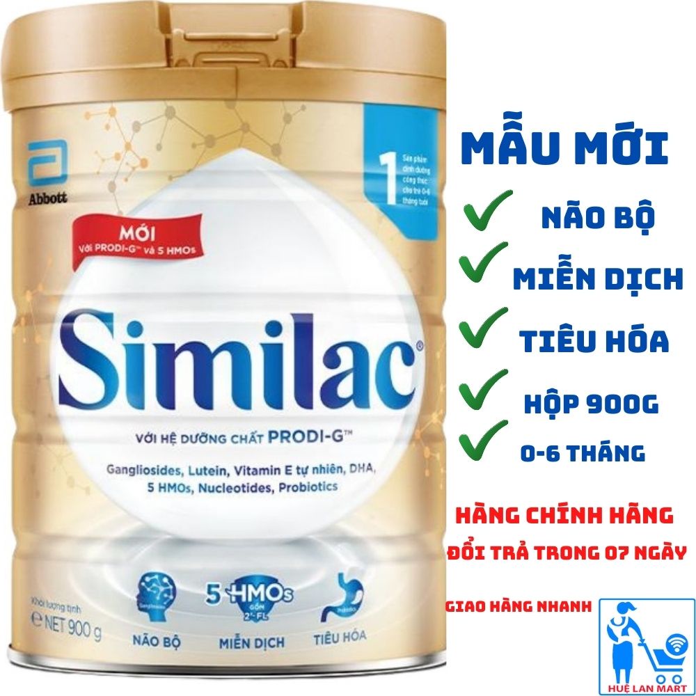 [CHÍNH HÃNG] Sữa Bột Abbott Similac Với PRODI-G và 5 HMOs số 1 - Hộp 900g