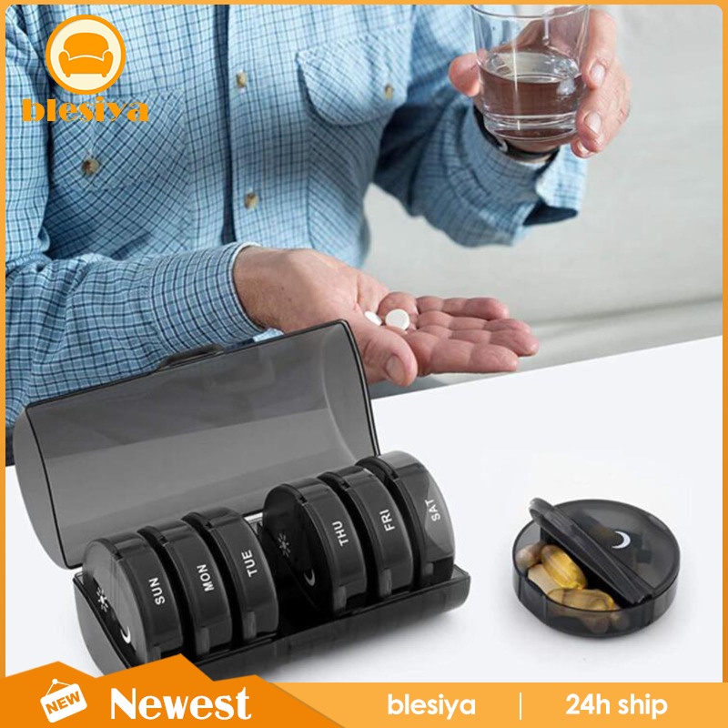 Hộp Đựng Thuốc Mini 7 Ngày Hai Lần Tiện Dụng Khi Đi Du Lịch Ốp