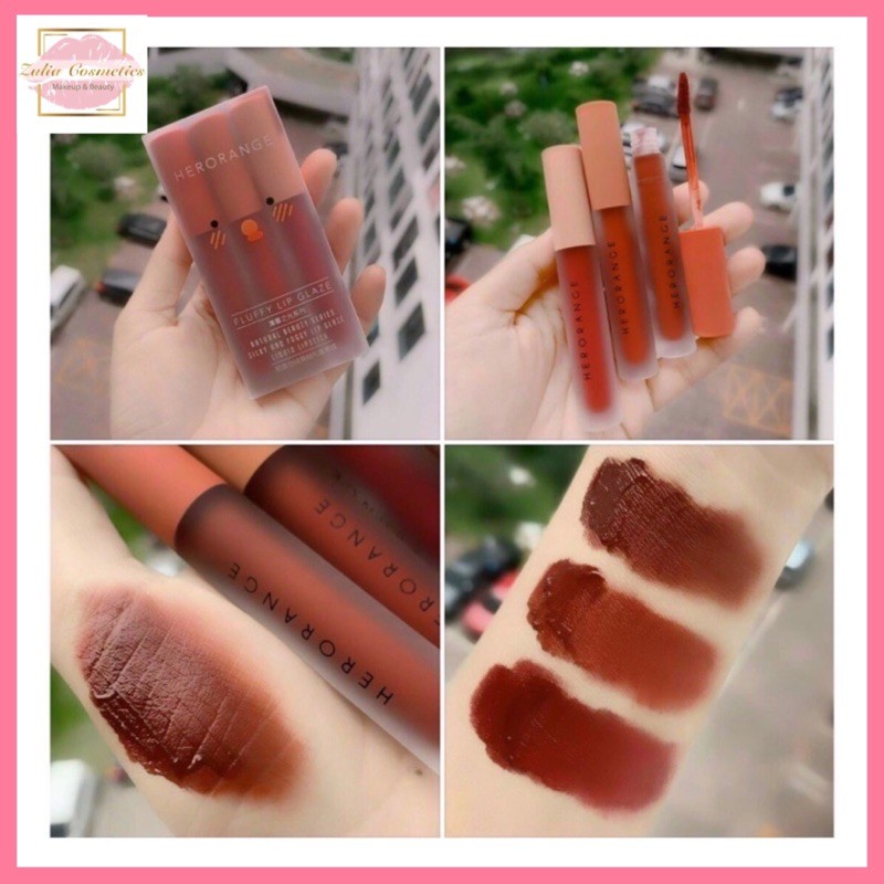 Set 3 Cây son kem lỳ Herorange