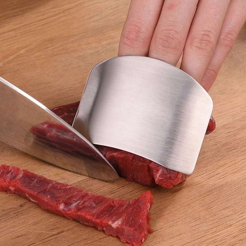 Dụng Cụ Bảo Vệ Ngón Tay Khi Cắt Thái Bằng Thép Không Gỉ
