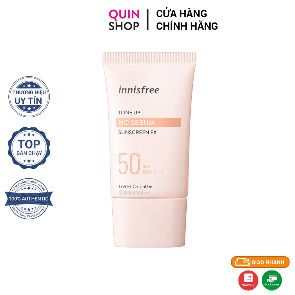 Kem Chống Nắng Kiềm Dầu Innisfree Tone Up No Sebum Sunscreen