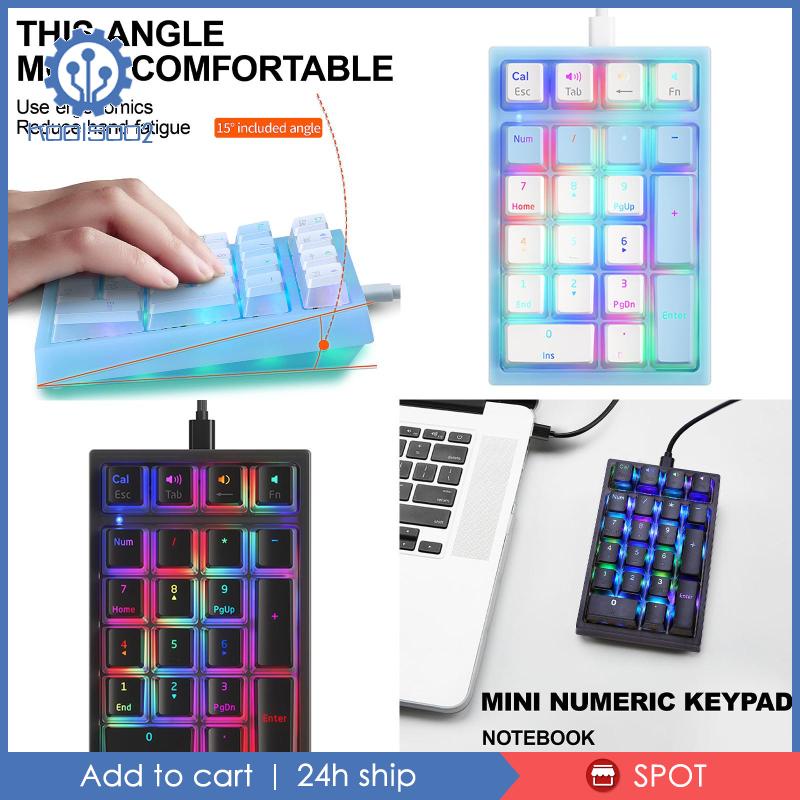 Bàn Phím Số Cơ 21 Phím Có Dây Cho Máy Tính