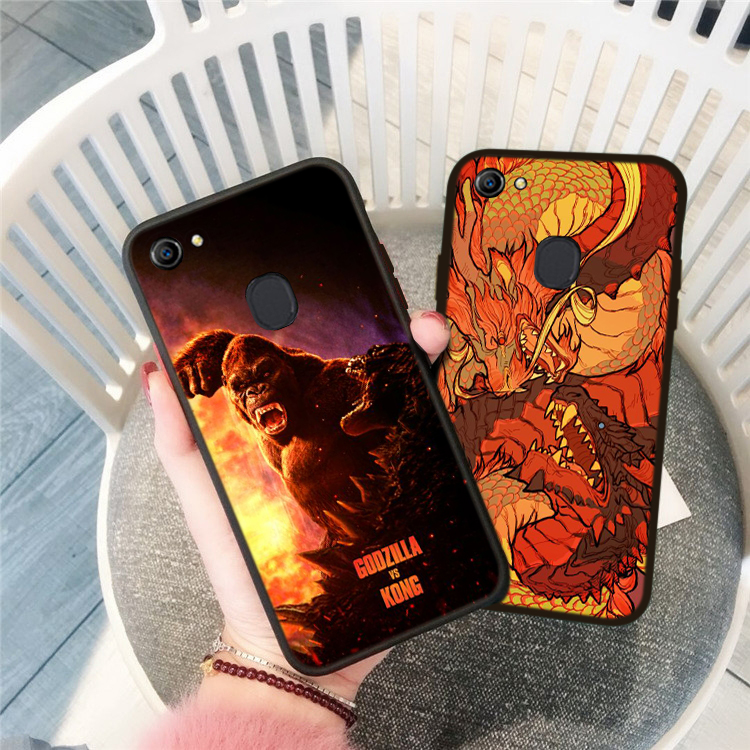 Ốp Lưng In Hình Godzilla Vs Hong Kong Cho Realme 8 C20 C31 V15 Gt Neo Nrz 30a Oppo Find X3 Pro 87ih