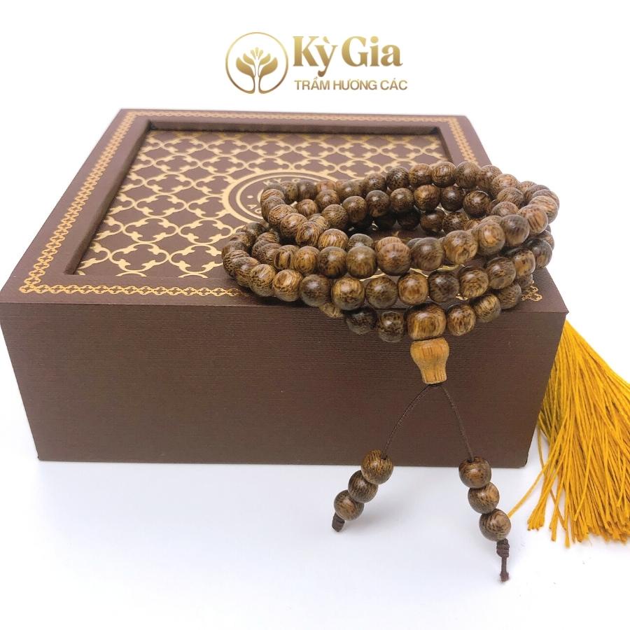 Vòng Tay Trầm Hương Kỳ Gia 6li 108 hạt 100% tự nhiên